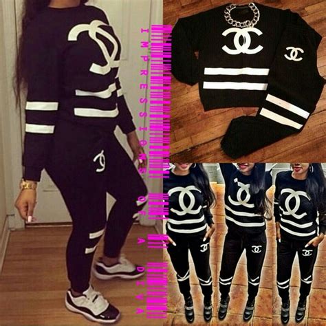 chanel jogging suit|classic coco chanel suit.